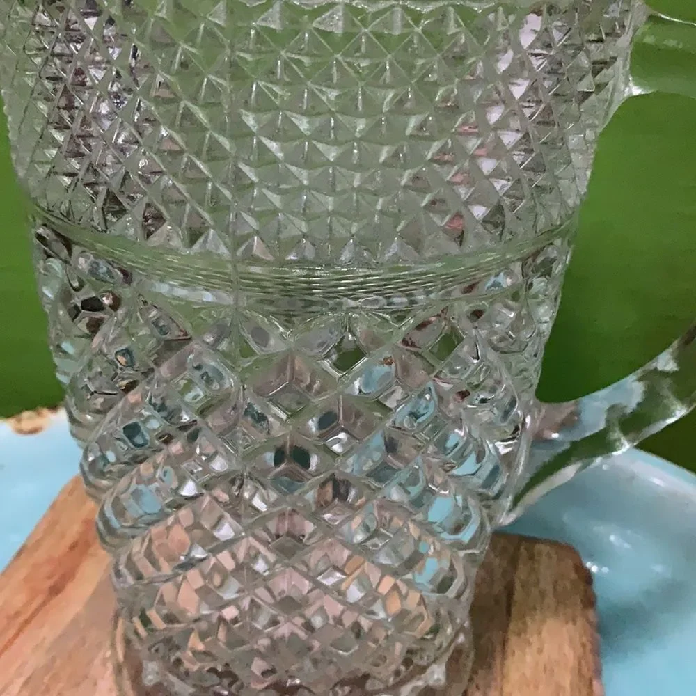 Vintage Anchor Hocking Wexford Clear Glass Pitcher